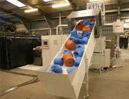 Rolls Of Fibre Being Recycled